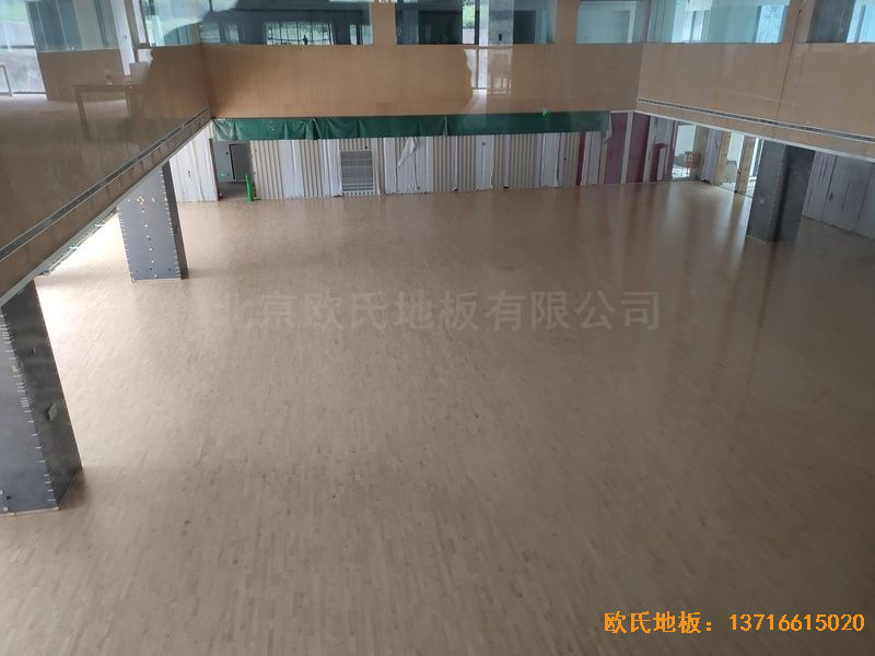 杭州26號地商務(wù)金融運動木地板施工案例