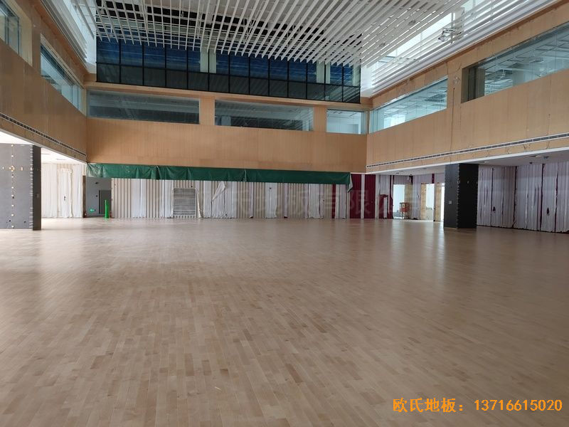 杭州26號地商務(wù)金融運動木地板施工案例